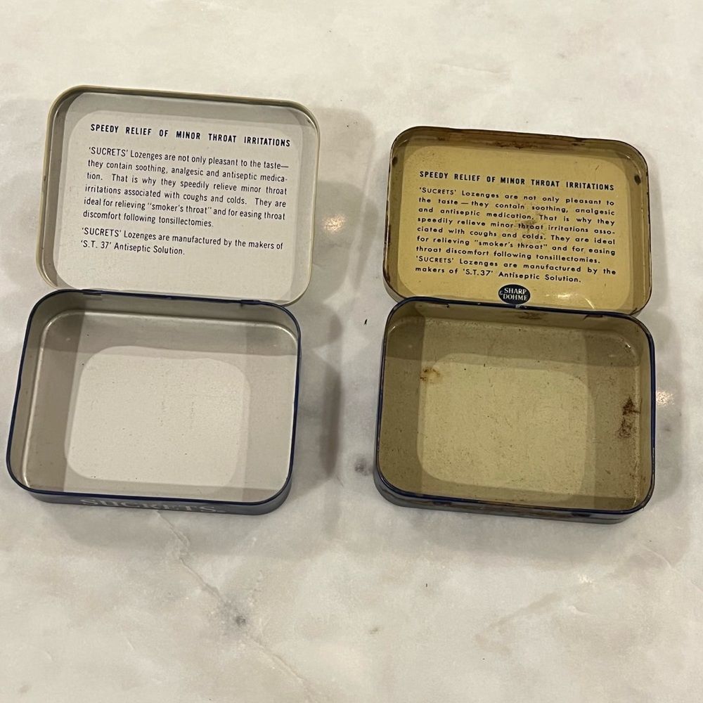 Sucrets Sharp Dohme Tin - Picture 4 of 5